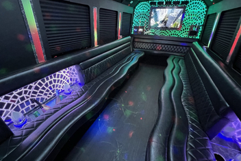 Gardena Limo Bus Interior