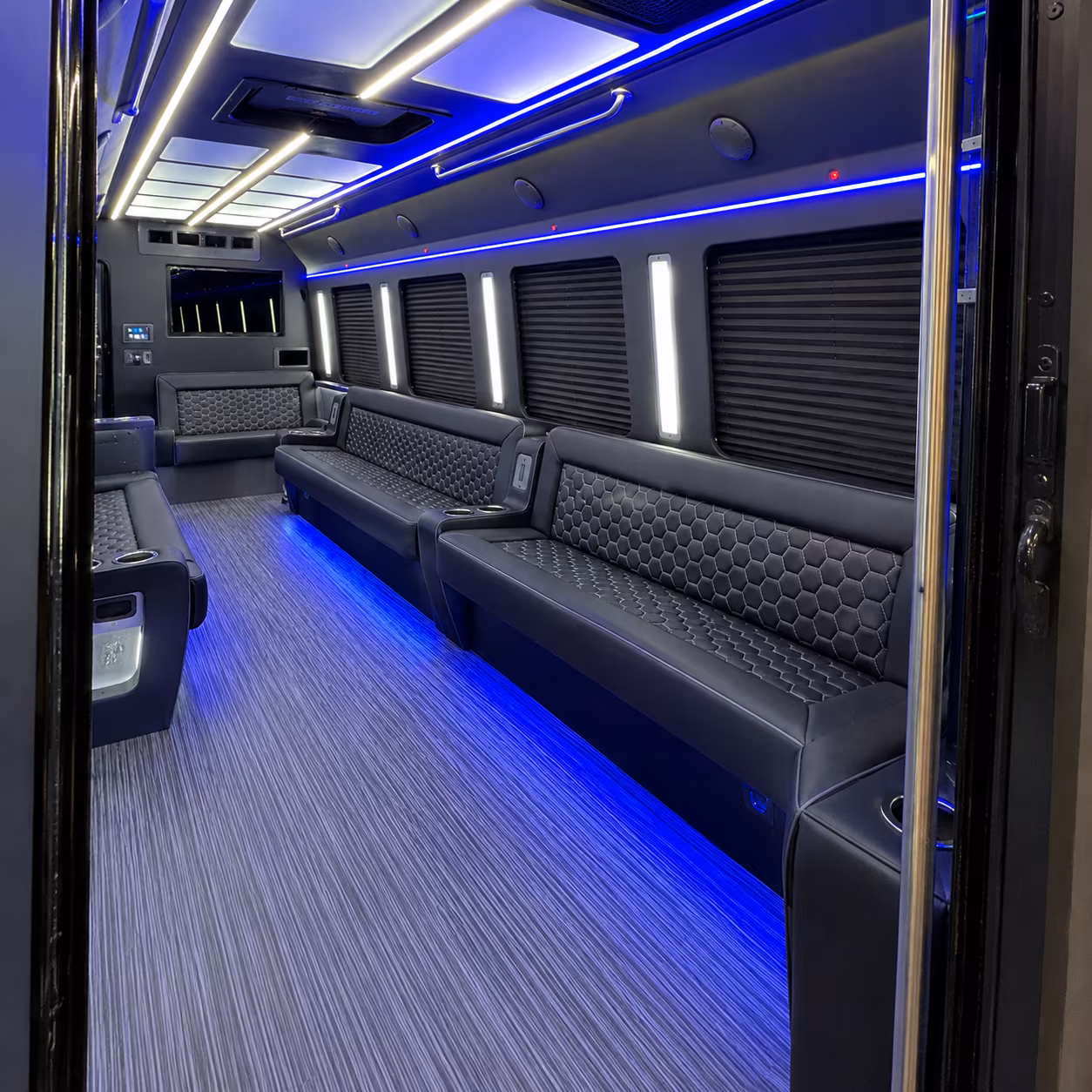 gardena party bus rental interior